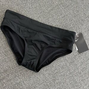 NIKE *NEW* Essential swim bottoms. Black. Size S. Midrise waistband.